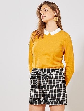 Pull fin col Claudine - Kiabi