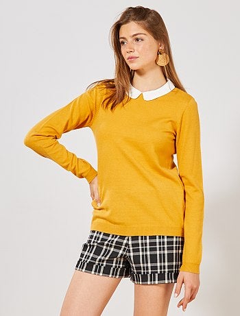 Pull fin col Claudine - Kiabi