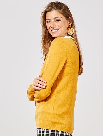 Pull fin col Claudine - Kiabi