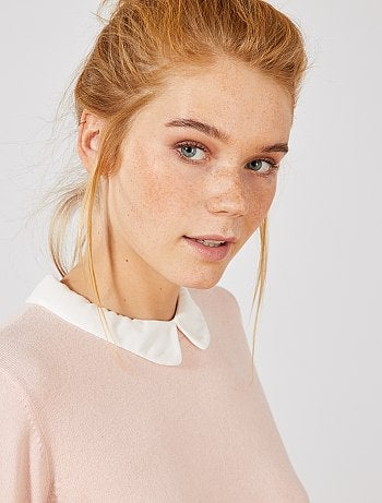 Pull fin col Claudine - Kiabi