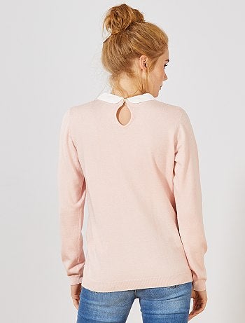 Pull fin col Claudine - Kiabi