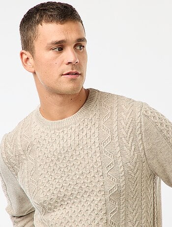 Pull grosse torsade uni