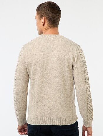 Pull grosse torsade uni