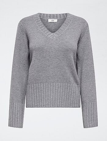 Pull large côte 'JDY' uni
