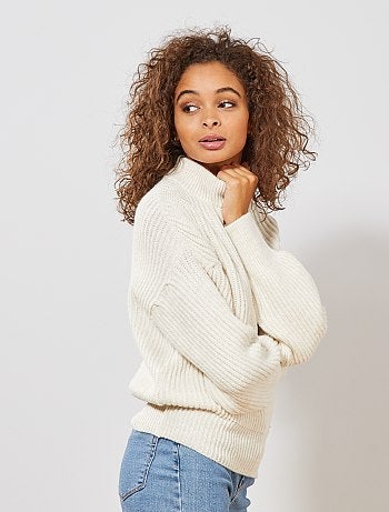 Pull manches larges chauves-souris - Kiabi