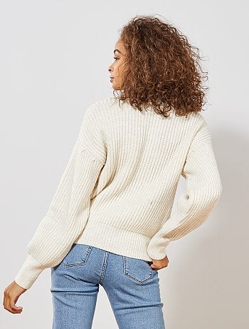 Pull manches larges chauves-souris - Kiabi