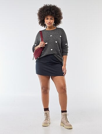 Pull motif coeurs 'Vero Moda Curve'