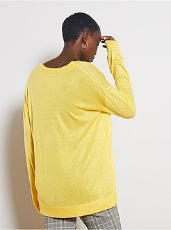 Pull oversize col V - Kiabi
