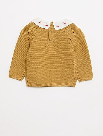 Pull point mousse avec col claudine