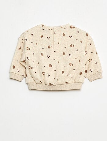 Pull polaire à motif