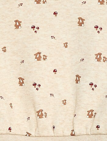 Pull polaire à motif