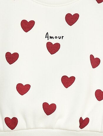 Pull polaire à motif