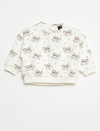 Pull polaire à motif