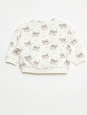 Pull polaire à motif