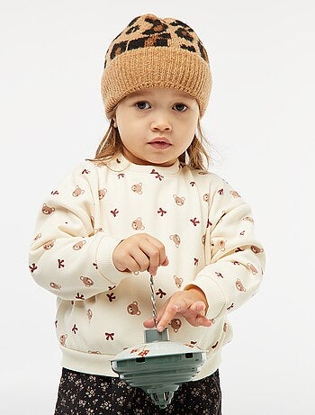 Pull polaire à motif