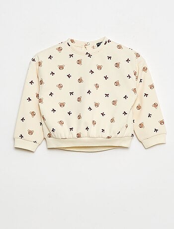 Pull polaire à motif