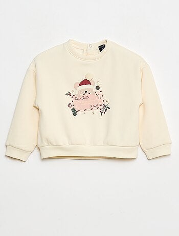 Pull polaire à motif