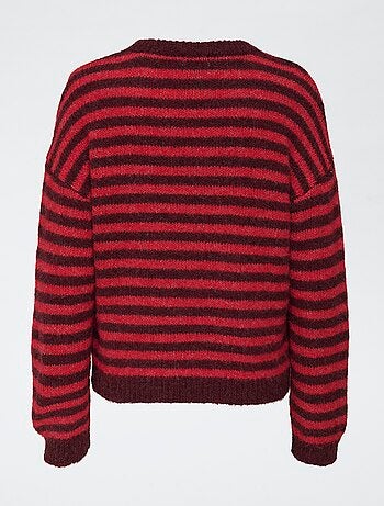 Pull rayé 'JDY' col rond