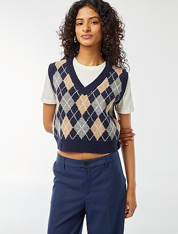 Pull sans manches avec tee-shirt 2-en-1