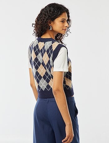 Pull sans manches avec tee-shirt 2-en-1