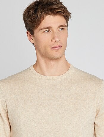 Pull uni à col rond +1m90