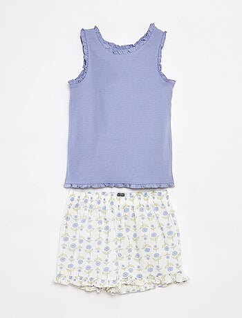 Pyjama 2 pièces - débardeur + short imprimé