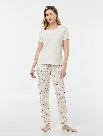 Pyjama 2 pièces - tee-shirt + pantalon imprimé