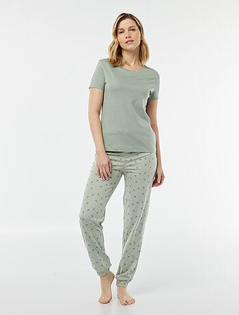 Pyjama 2 pièces - tee-shirt + pantalon imprimé