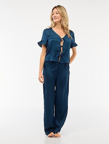 Pyjama 2 pièces en maille crêpe