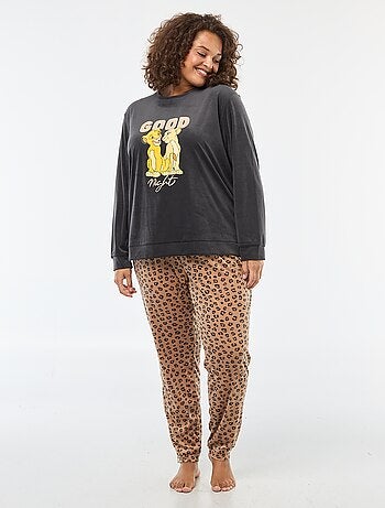 Pyjama 2 pièces 'Simba' 'Le Roi Lion' 'Disney' en polaire
