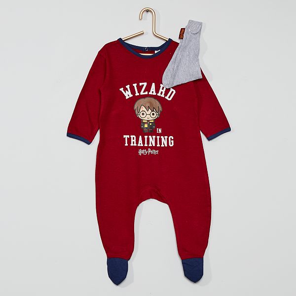 Pyjama Bavoir En Coton Harry Potter Bebe Garcon Bordeaux Kiabi 12 00