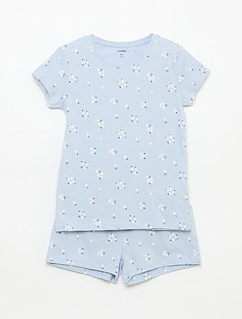 Pyjama court imprimé - 2 pièces