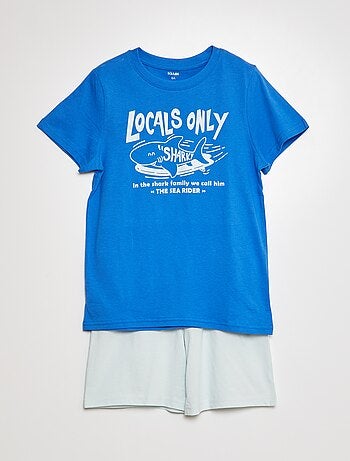 Pyjama court short + t-shirt - 2 pièces