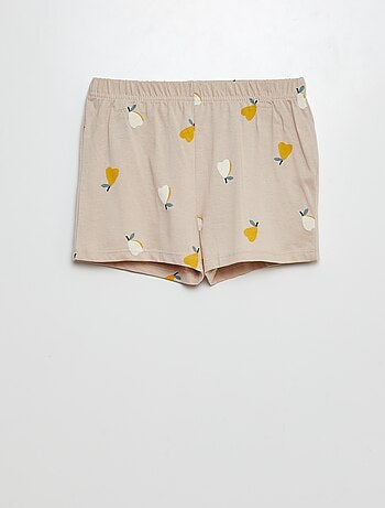 Pyjama court short + t-shirt - 2 pièces