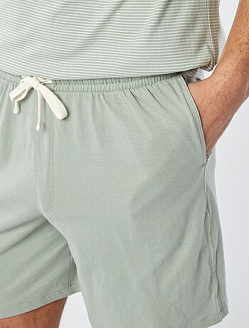 Pyjama court short + t-shirt - 2 poches