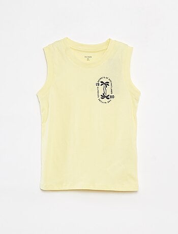 Pyjama court t-shirt sans manches + short - 2 pièces