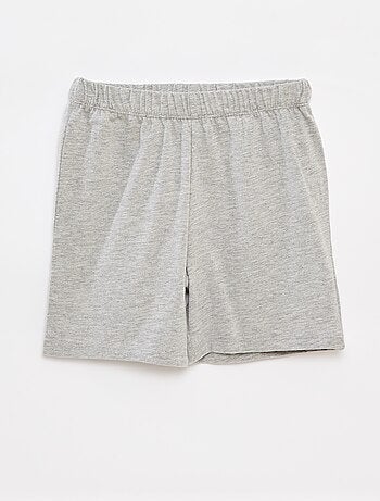 Pyjama court t-shirt sans manches + short - 2 pièces