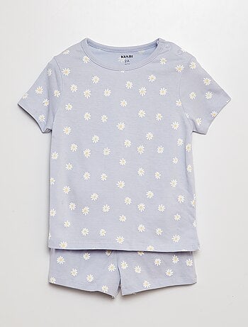 Pyjama court t-shirt + short - 2 pièces