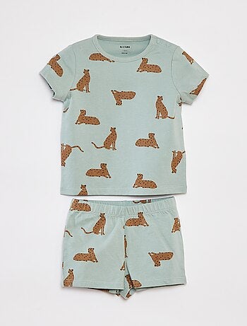 Pyjama court t-shirt + short - 2 pièces