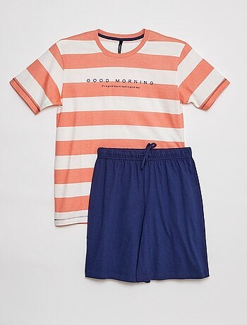 Pyjama court t-shirt + short - 2 pièces
