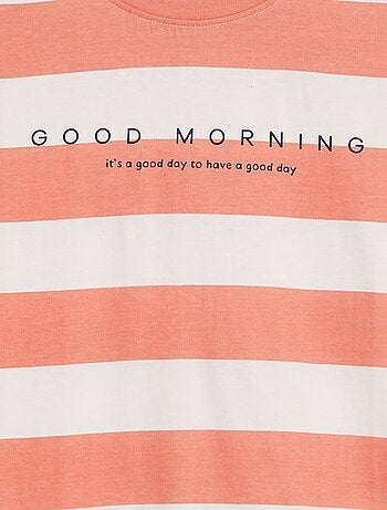 Pyjama court t-shirt + short - 2 pièces