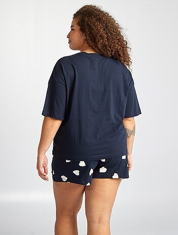 Pyjama court t-shirt + short - 2 pièces