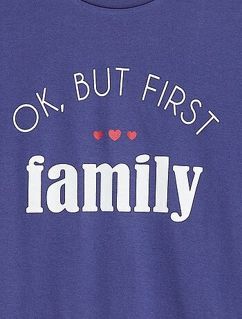 Pyjama court t-shirt + short en jersey - 2 pièces