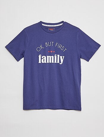 Pyjama court t-shirt + short en jersey - 2 pièces