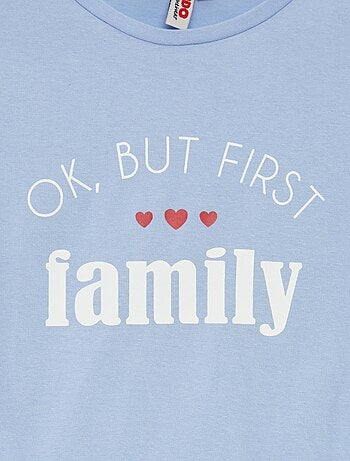 Pyjama court t-shirt + short 'Fête des mères' - 2 pièces