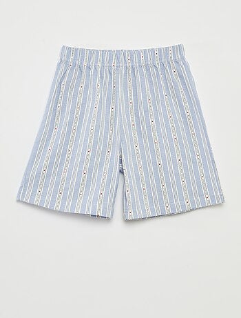 Pyjama court t-shirt + short rayé - 2 pièces
