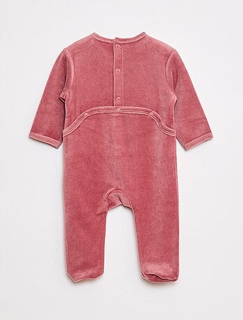 Pyjama en polaire avec pieds et animation devant