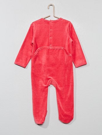 Fille 0-36 mois - Pyjama en velours - Kiabi