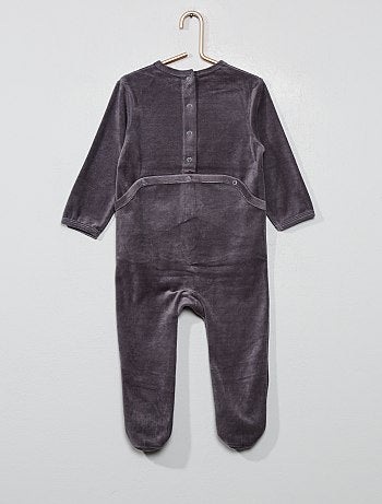 Garçon 0-36 mois - Pyjama en velours - Kiabi