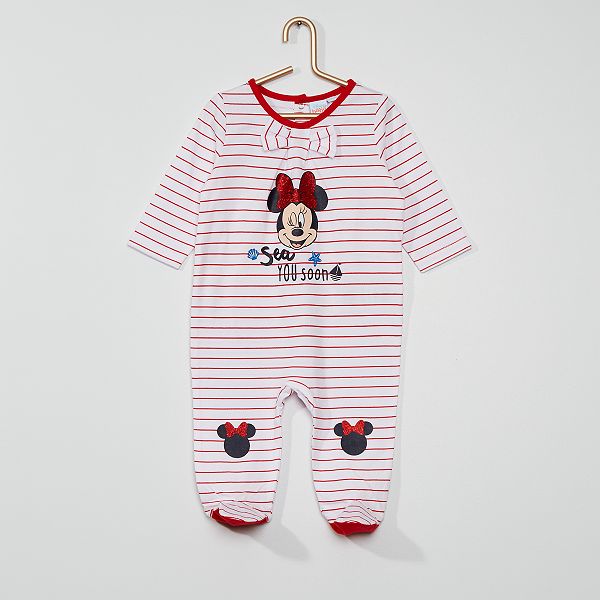 Pyjama Jersey Minnie Bebe Fille Rouge Kiabi 12 00
